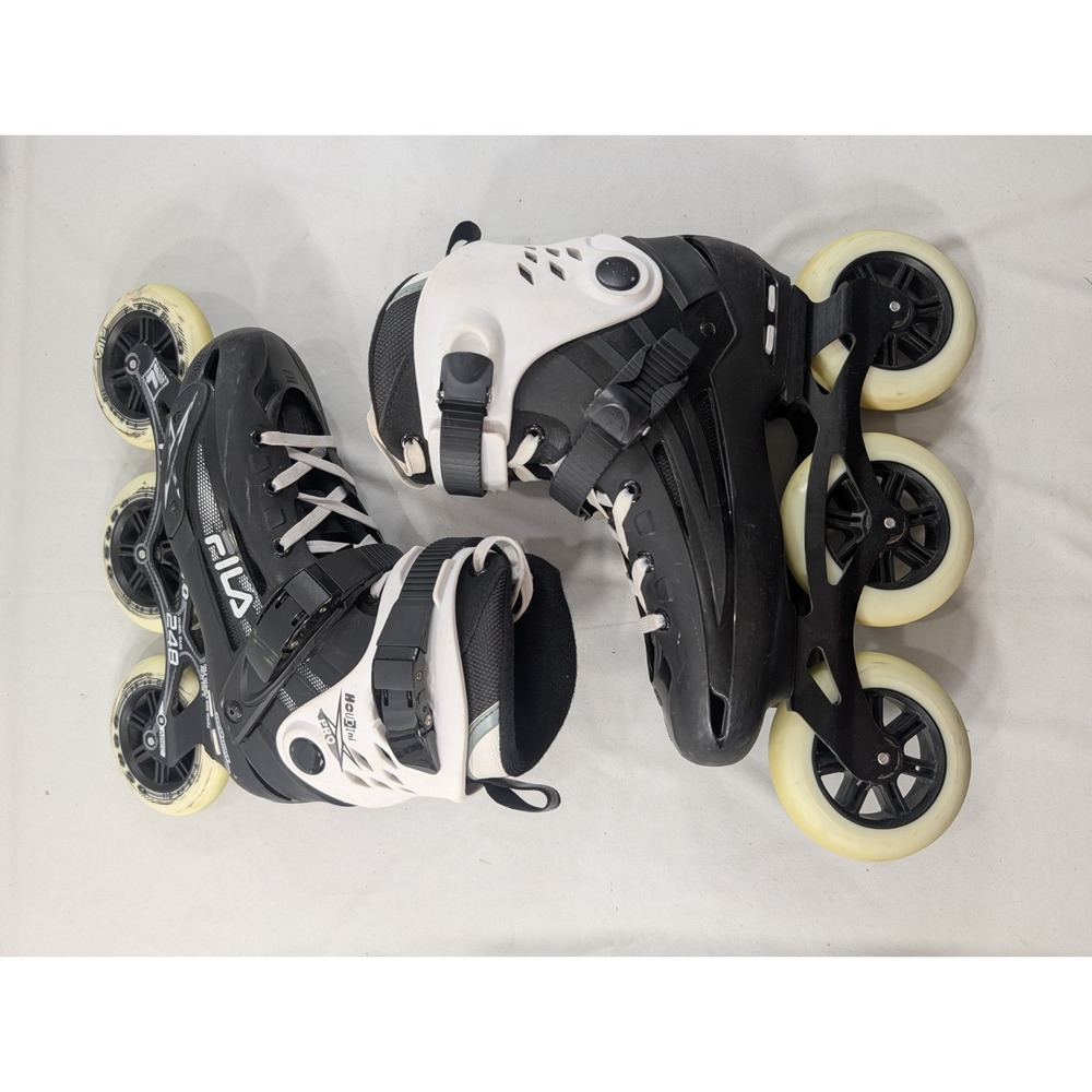 Excellent Condition Fila Houdini Pro 110mm 248 3x110 White Black Inline Skate View 4